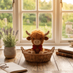 highland cow crochet pattern finished amigurumi plushie