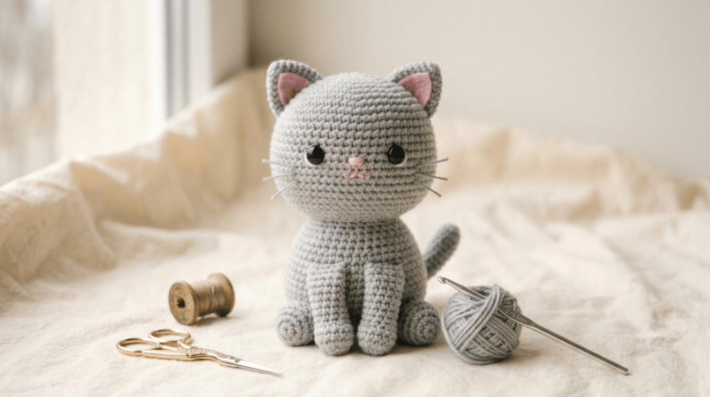 crochet cat amigurumi pattern