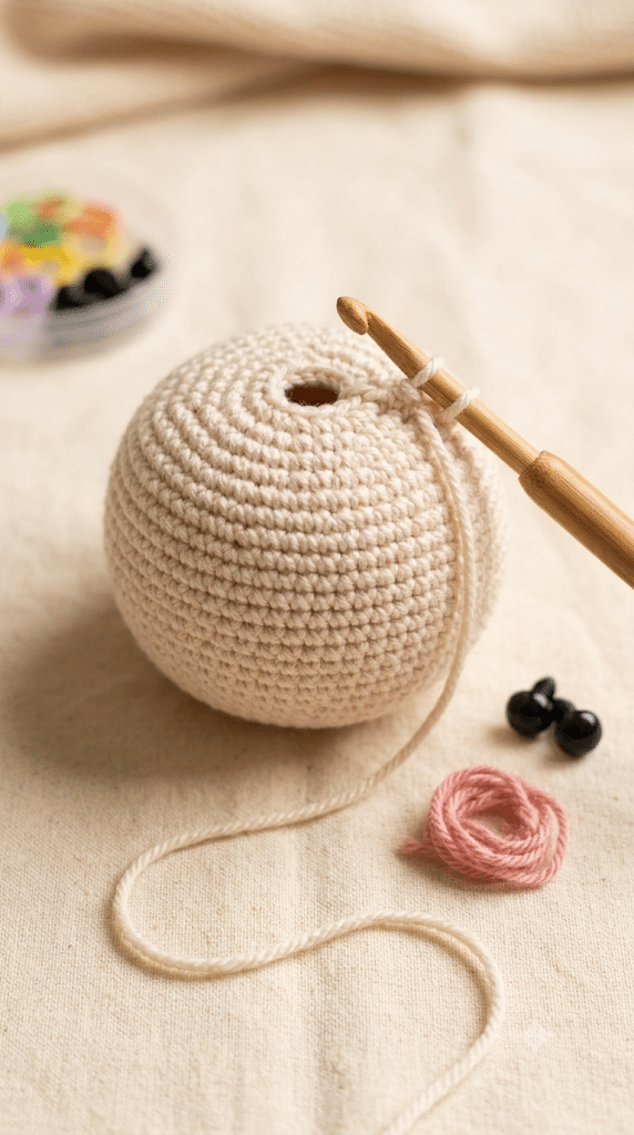 Crochet bunny head tutorial