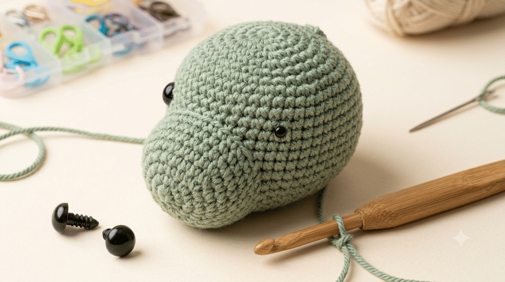 Crochet dragon head tutorial