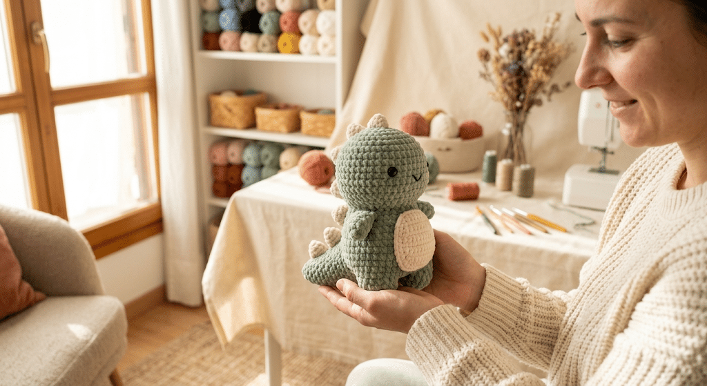 crochet dinosaur amigurumi for beginners