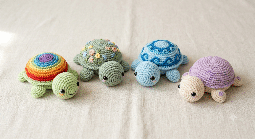 Creative crochet turtle pattern customization ideas