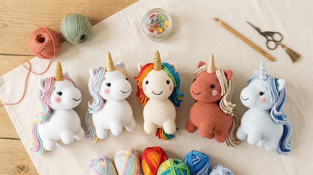 crochet unicorn pattern free color ideas