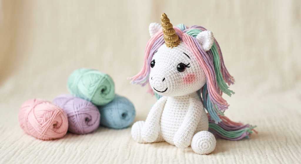 pastel crochet unicorn pattern free