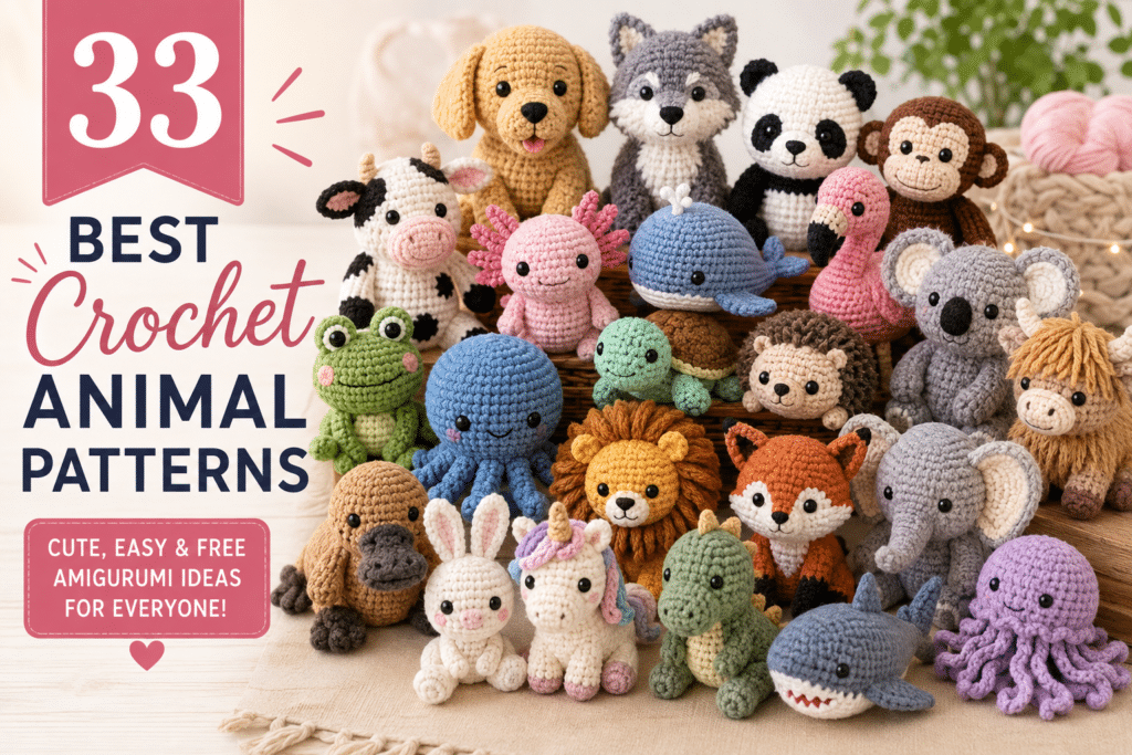33 50 best crochet animal patterns