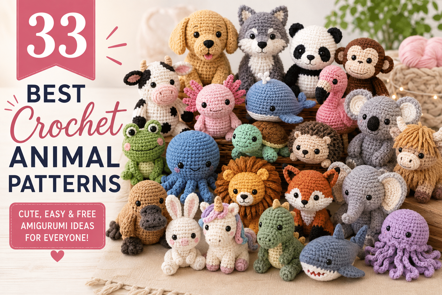 33 50 best crochet animal patterns