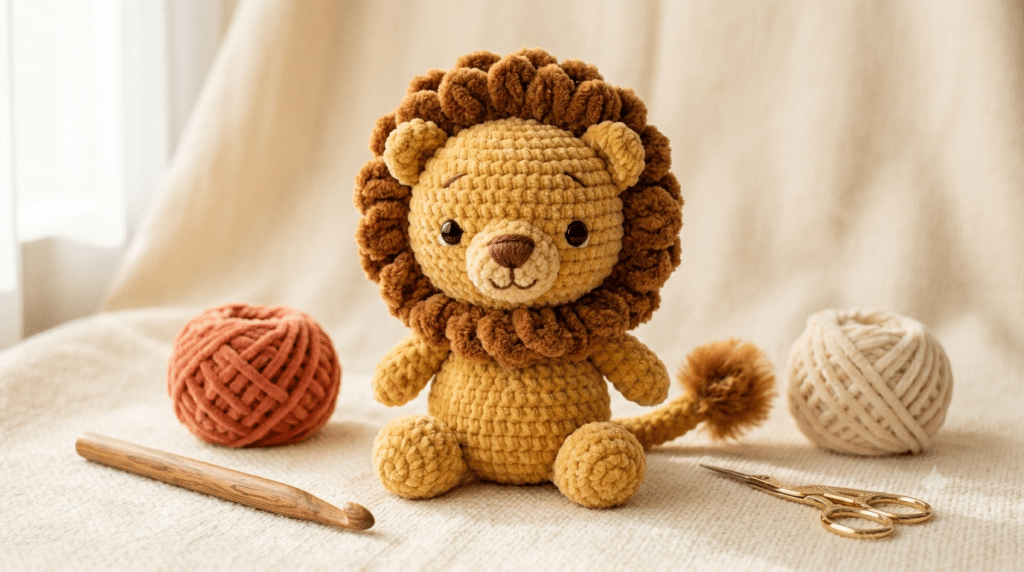 crochet lion pattern free cute amigurumi lion
