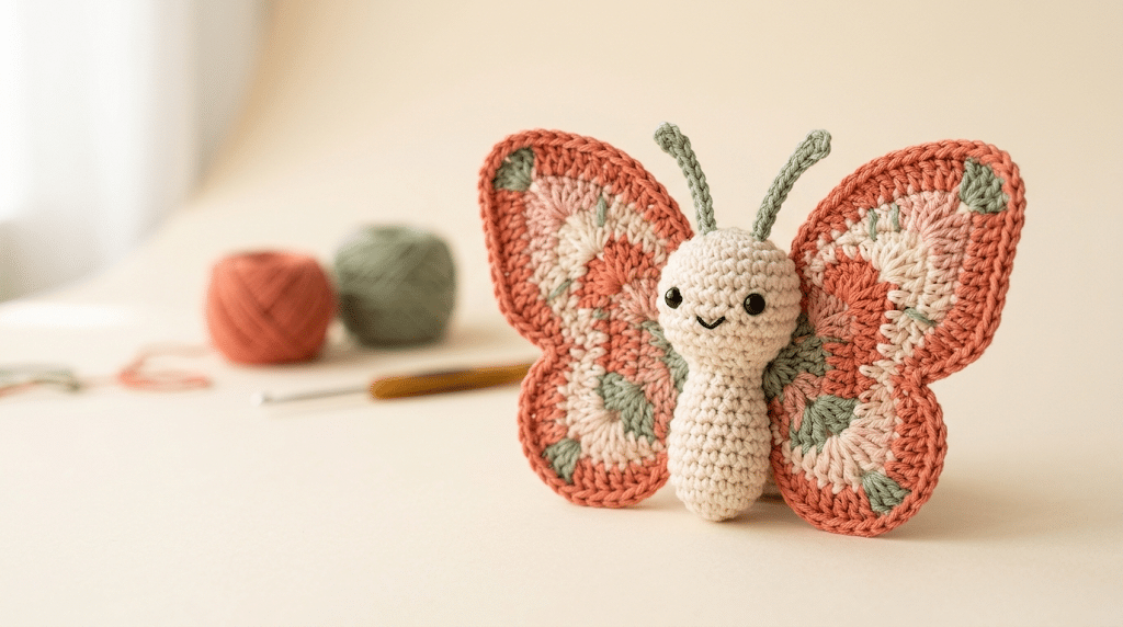 crochet butterfly pattern handmade amigurumi