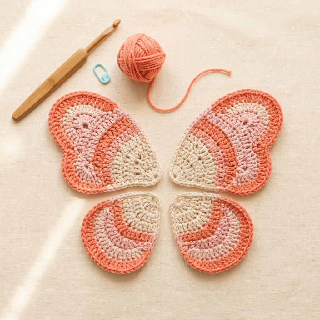 crochet butterfly wings tutorial