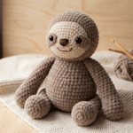 crochet sloth pattern finished amigurumi