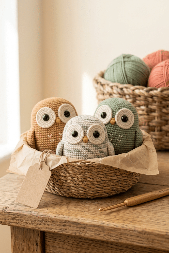 crochet owl handmade gift ideas