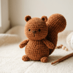crochet squirrel pattern handmade amigurumi