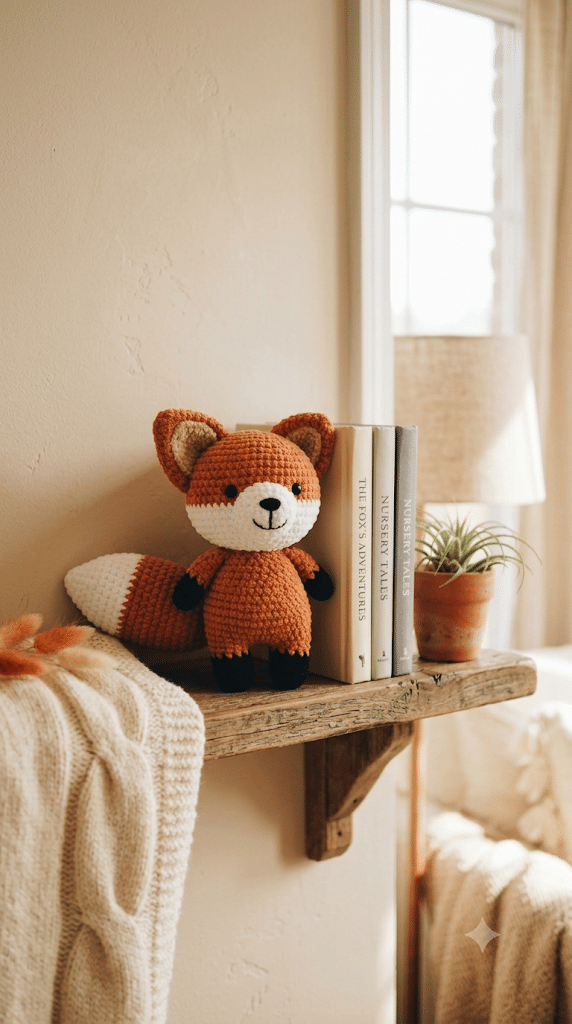 handmade crochet fox gift