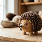 loop stitch hedgehog amigurumi pattern