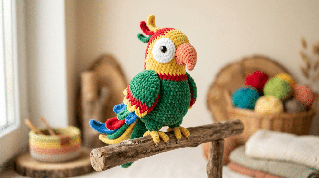 crochet parrot pattern
